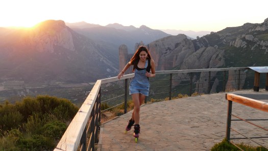 Patinando en el Mirador de los buitres